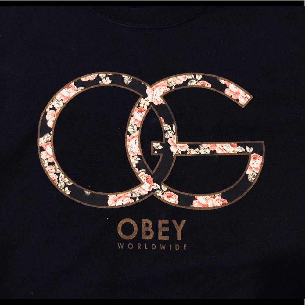 OBEY Floral Logo Pullover